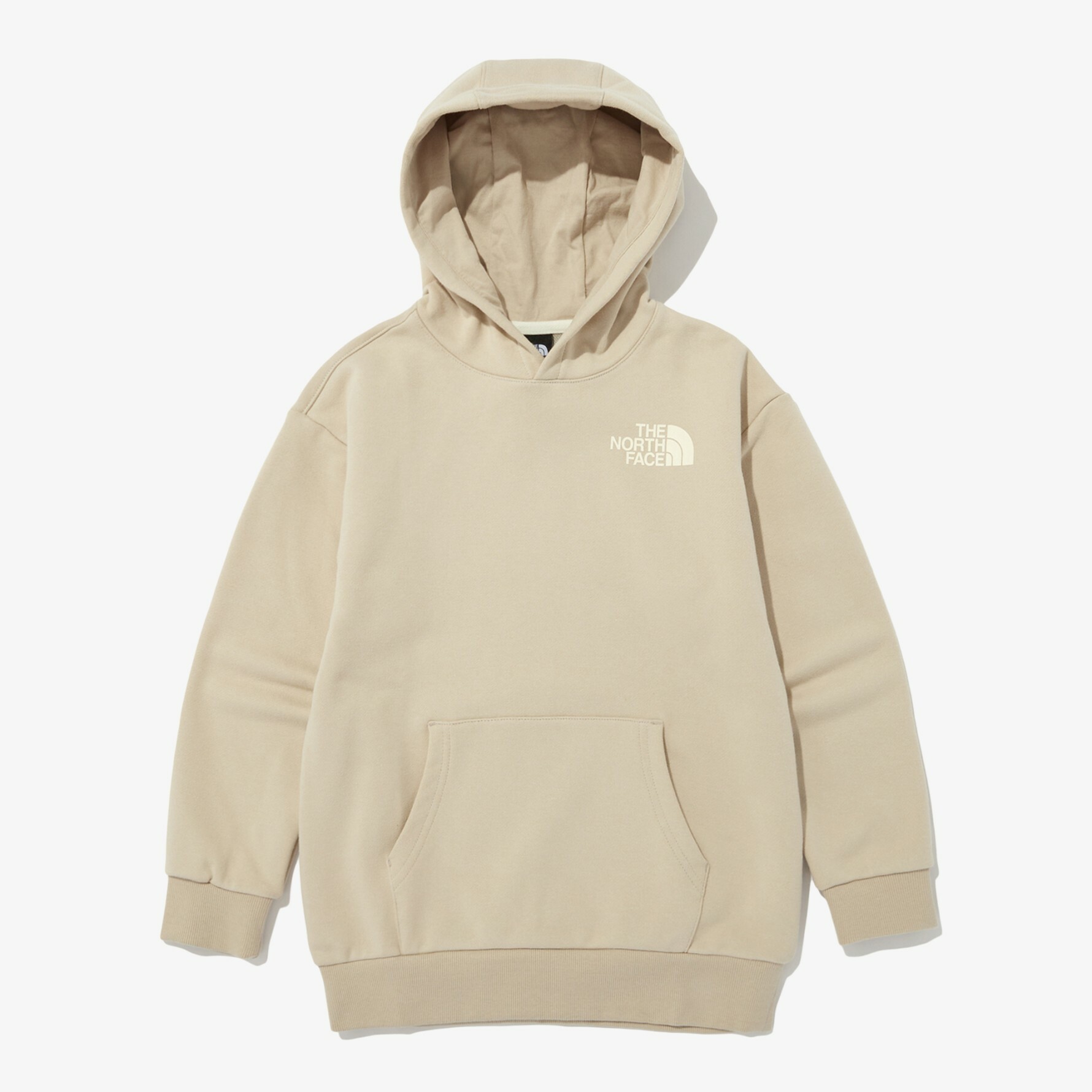 THE NORTH FACE 童 EXPLORING 長袖 帽T 米色 NM5PN59T