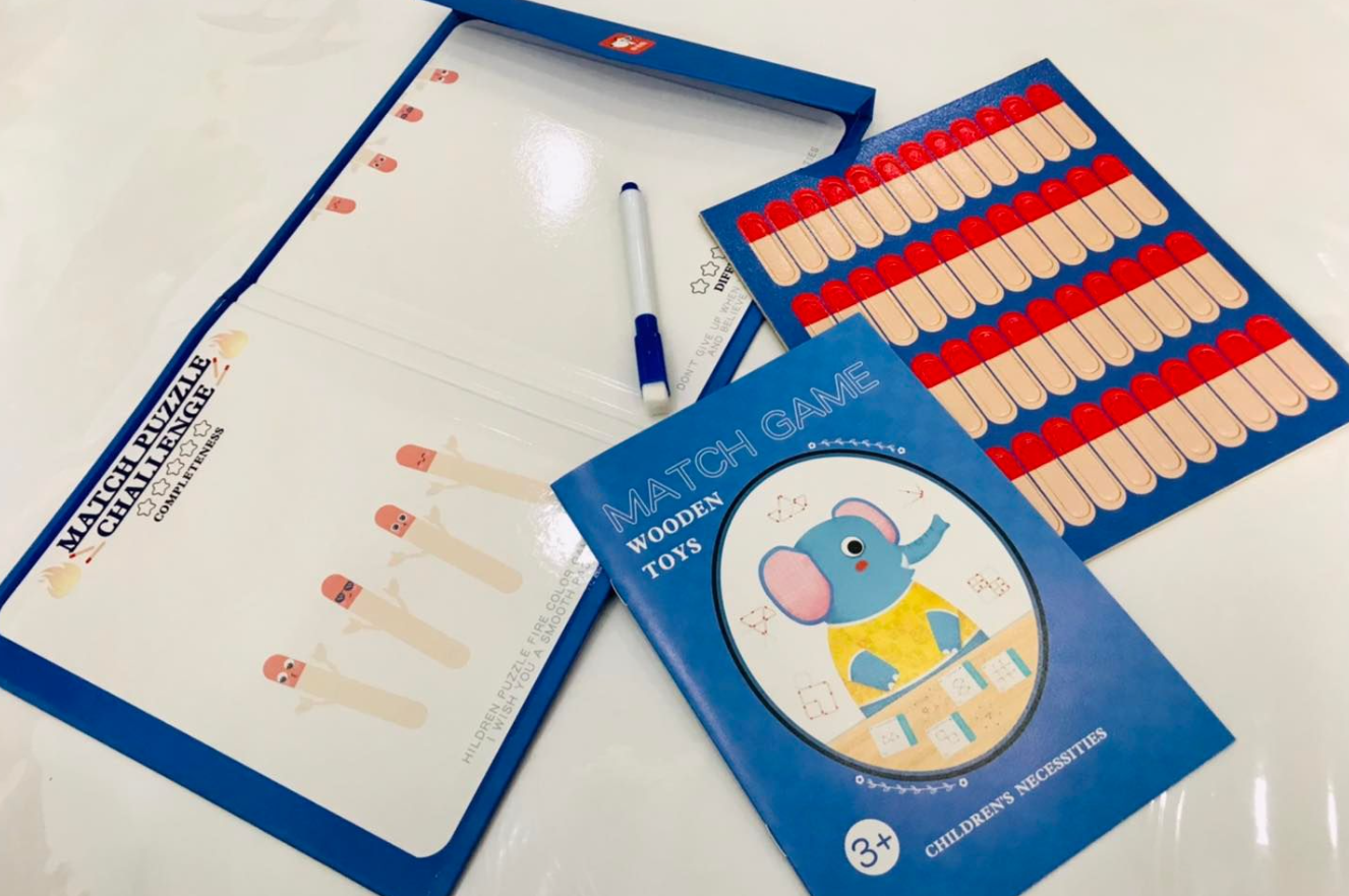 Match Game Wooden Montessori Magnetic Puzzle Book Board game