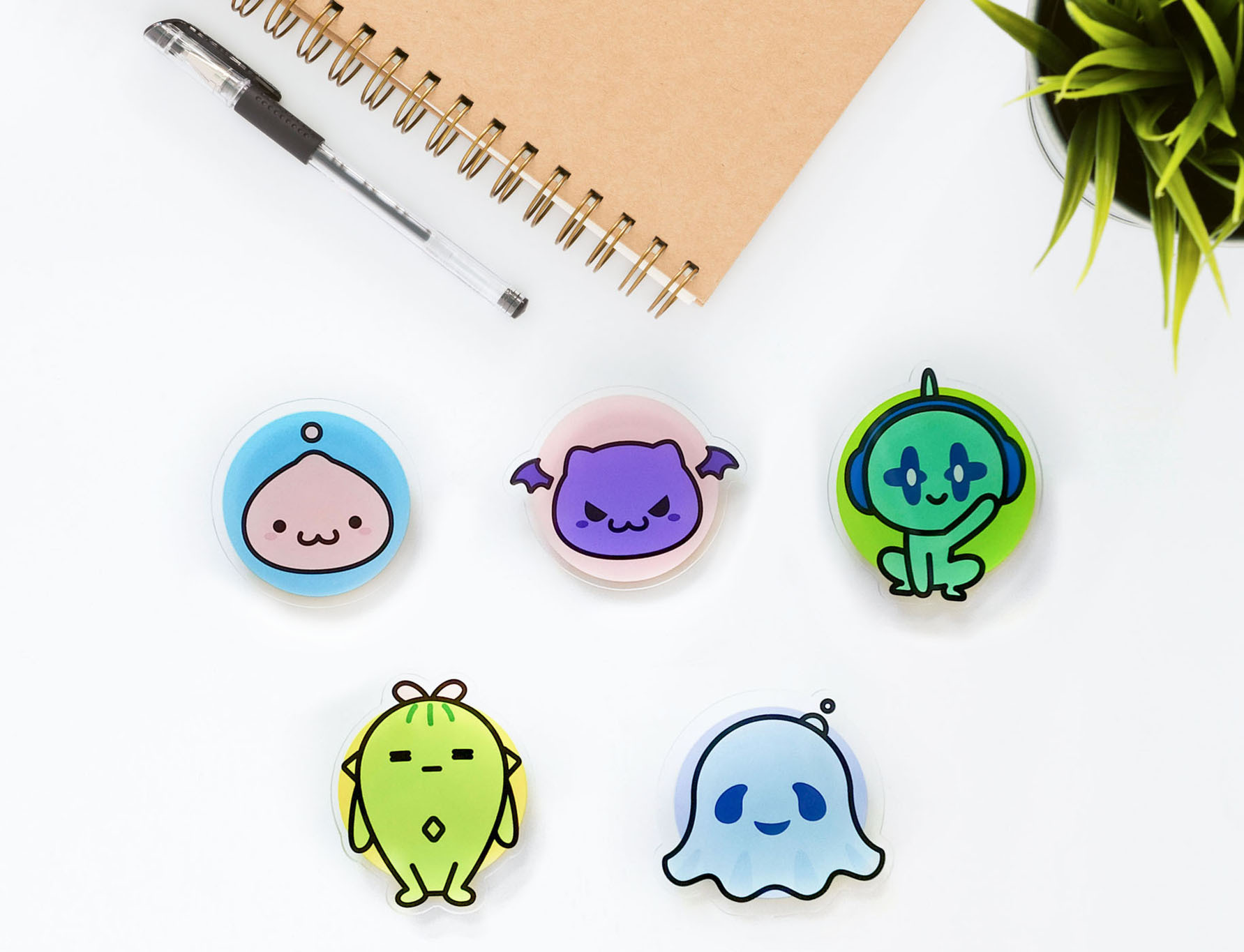 《RO仙境傳說》手機氣囊支架（波利/惡魔波利/幽靈波利/羅達蛙/摩卡）