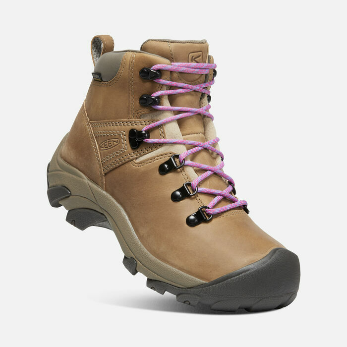 KEEN 女款 PYRENEES 登山健行鞋 淺咖啡