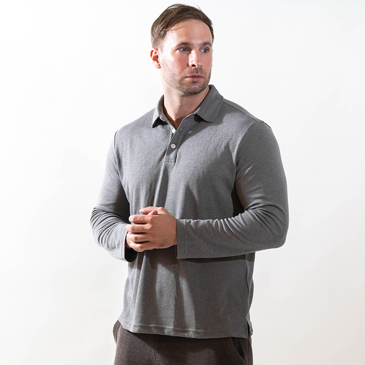 棉感機能奇異POLO｜男版長袖