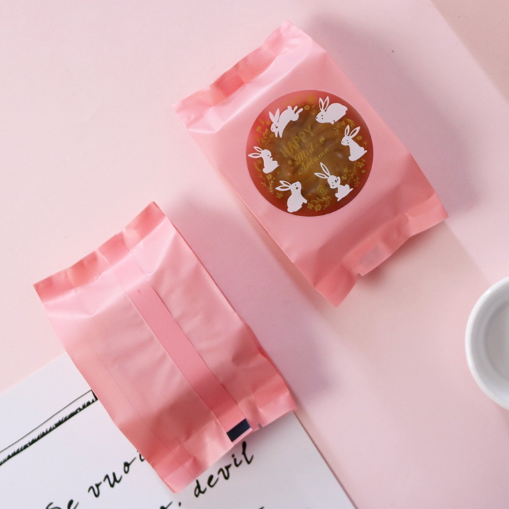 【Gold Moon Cake Packaging Bag 】 Mooncake bag Machine Sealing Plastic  75g 80g 100pcs 中秋月饼机封包装袋独立包装月饼袋
