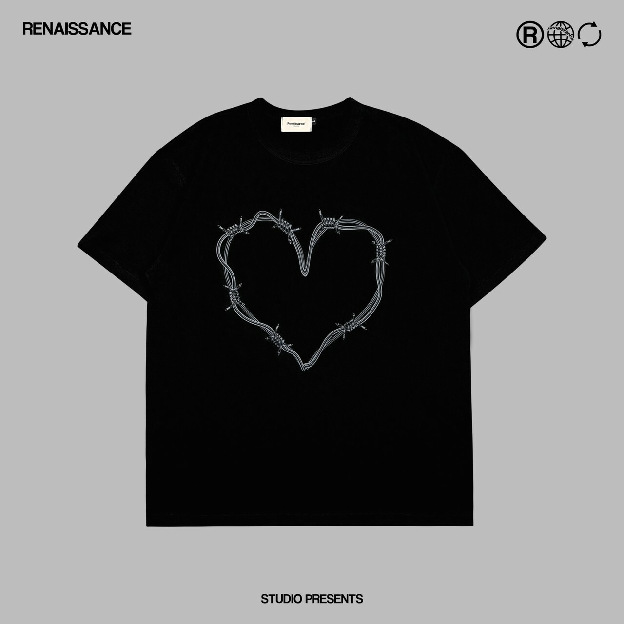 RENAISSANCE 情人節限定 鐵絲 愛心 標語短袖T “  WIRE LOVE TEE “