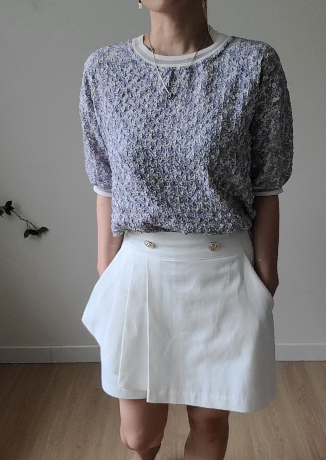 JULT2297 薰衣草圓領上衣