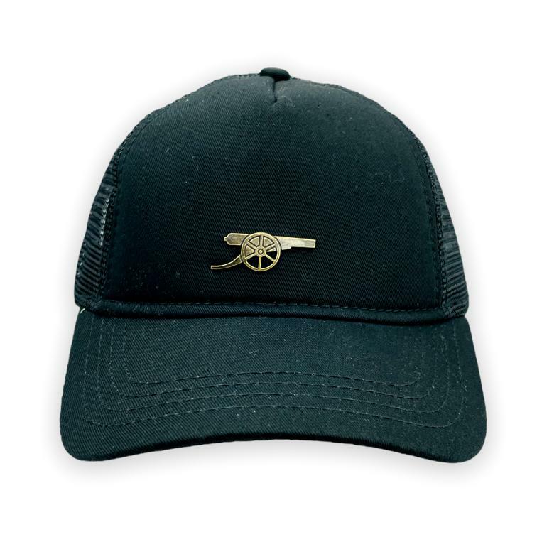 阿仙奴黑色金炮會徽網帽