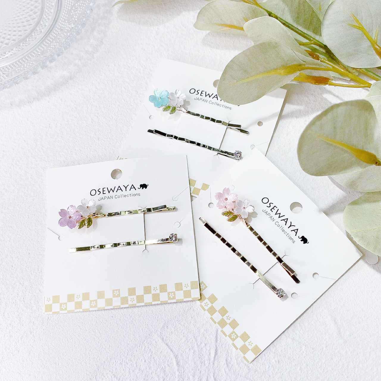 [日本制]櫻花髮夾SET