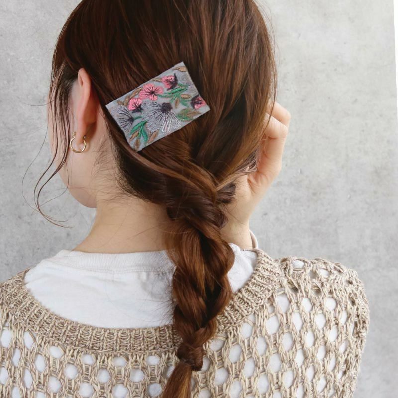 [日本制]刺繡花髮夾 (網站限定優惠)