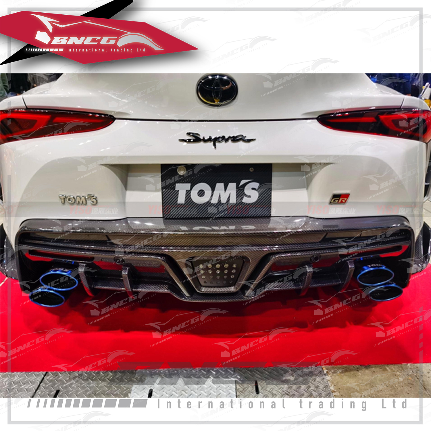 豐田 Toyota GR Supra A90 牛魔王 2019+年式 卡夢 乾碳纖維 空力套件 Toms款 後下巴 後導流
