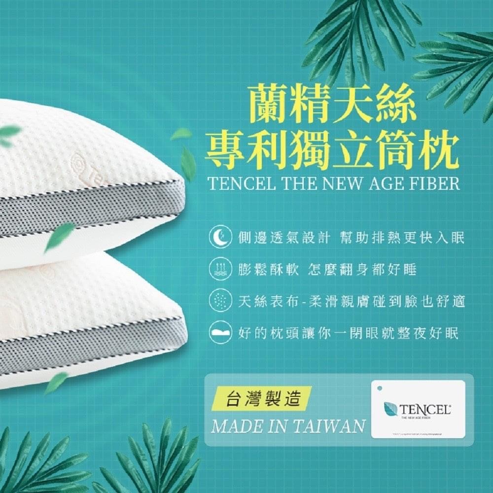 MIT 頂級天絲獨立筒枕  德國獨立筒彈簧枕 枕頭