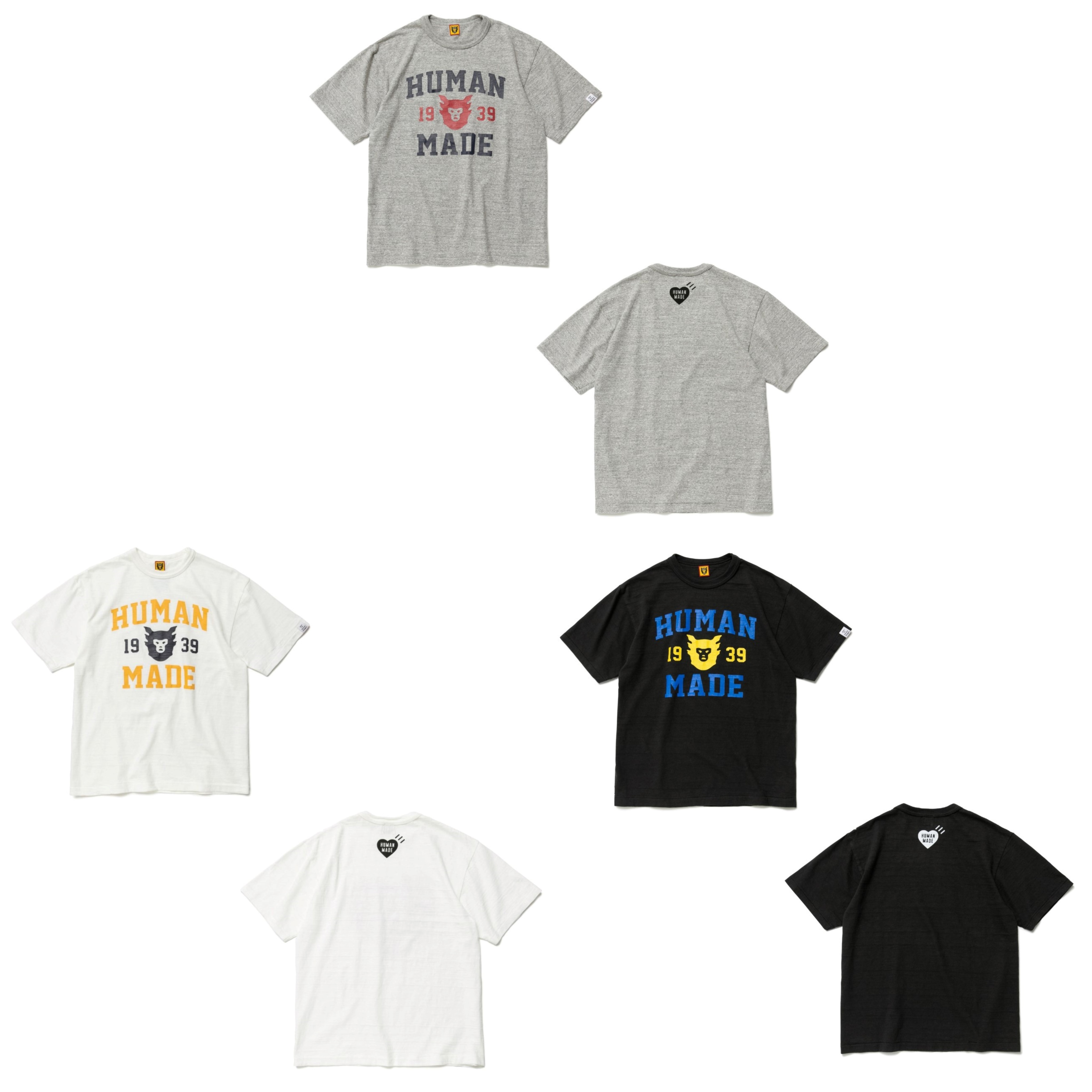 2022SS HUMAN MADE FACE LOGO T-SHIRT 風暴牛仔 大學LOGO 現貨