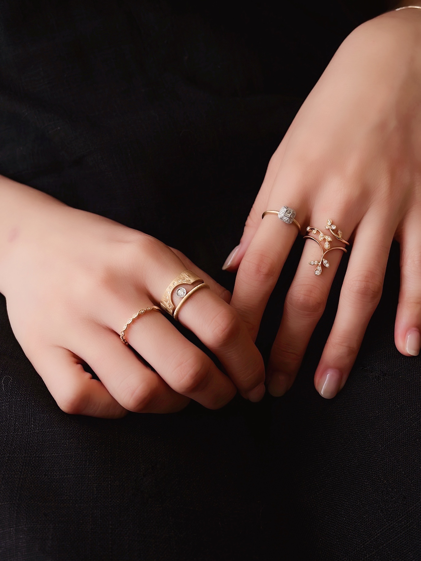 Dress up Leaf  Fork Ring