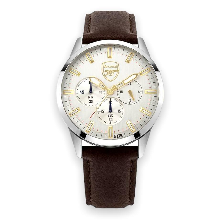 阿仙奴尊貴品味球迷皮帶手錶