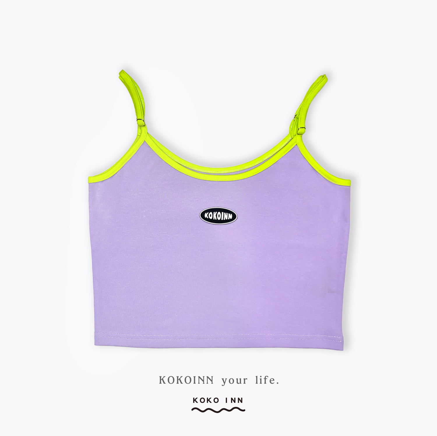 KOKOINN 緄邊拼色背心