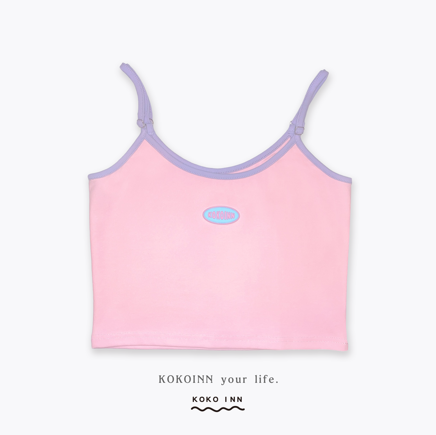 KOKOINN 緄邊拼色背心