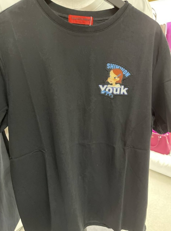 [S] YSW LETTER T-SHIRT RIA,BLACK, H2WTS06BKRA (SYW84)