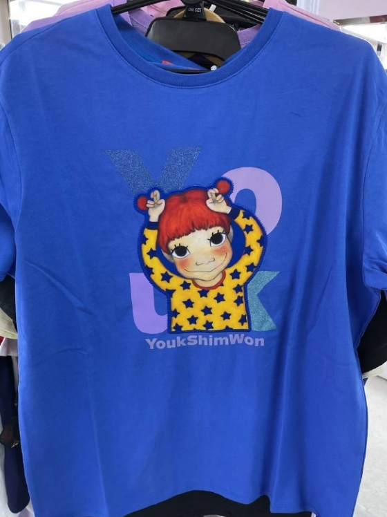 [S] YSW SHORT SLEEVE T-SHIRT DOG POO,BLUE, H2WTS13BKLDF [FINAL SALE] (SYW99)