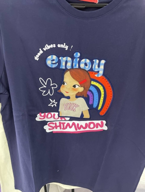 [S] YSW PICNIC T-SHIRT RIA,NAVY, H2WTS02NYRA (SYW100)