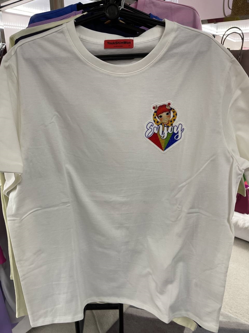 [S] YSW RAINBOW T-SHIRT,WHITE, H2WTS05WHGD (SYW102)