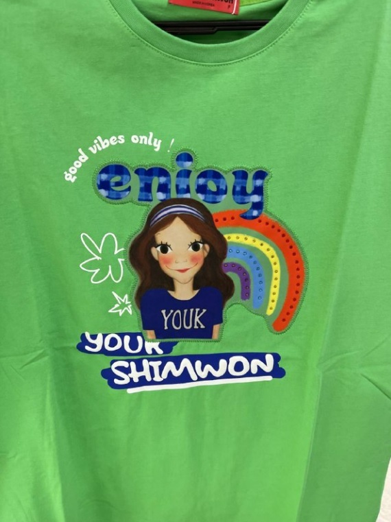 [S] YSW PICNIC T-SHIRT LUNA,GREEN, H2WTS02GRLN (SYW101)