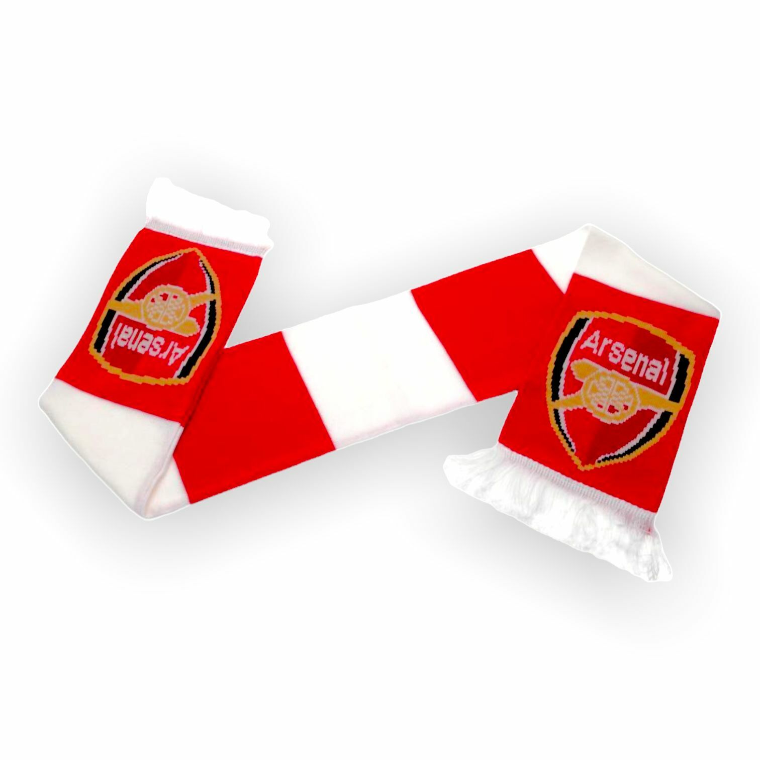 阿仙奴紅白橫間會徽頸巾