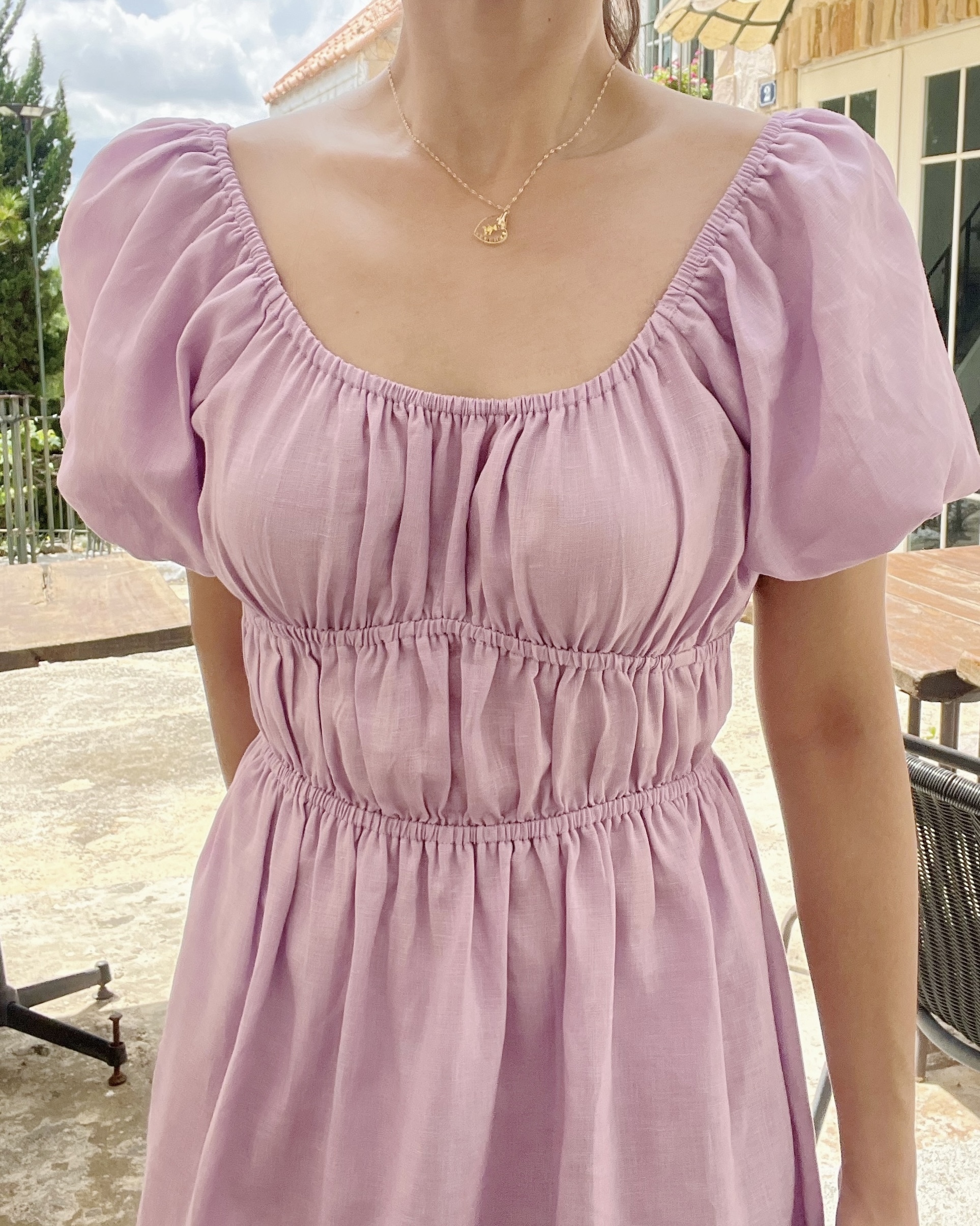 Yvonne Pure Linen Dress