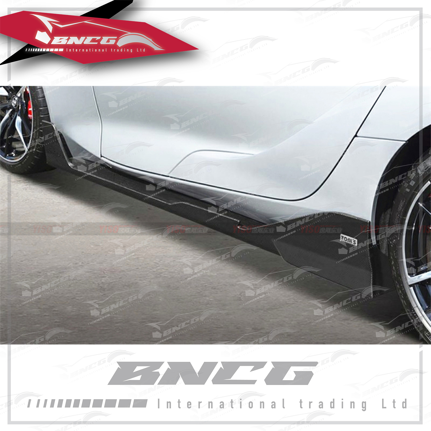 豐田 Toyota GR Supra A90 牛魔王 2019+年 乾碳纖維 外觀件 空力套件 TOMS款 側裙 側定風翼