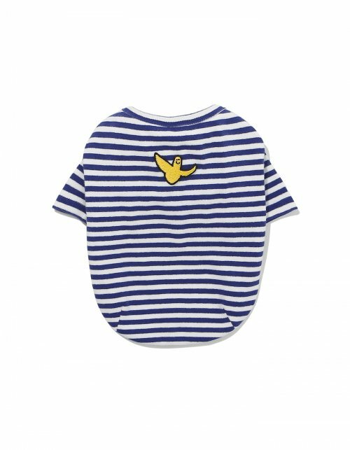 Mark Gonzales 小狗衣 天使條紋 T恤 藍色