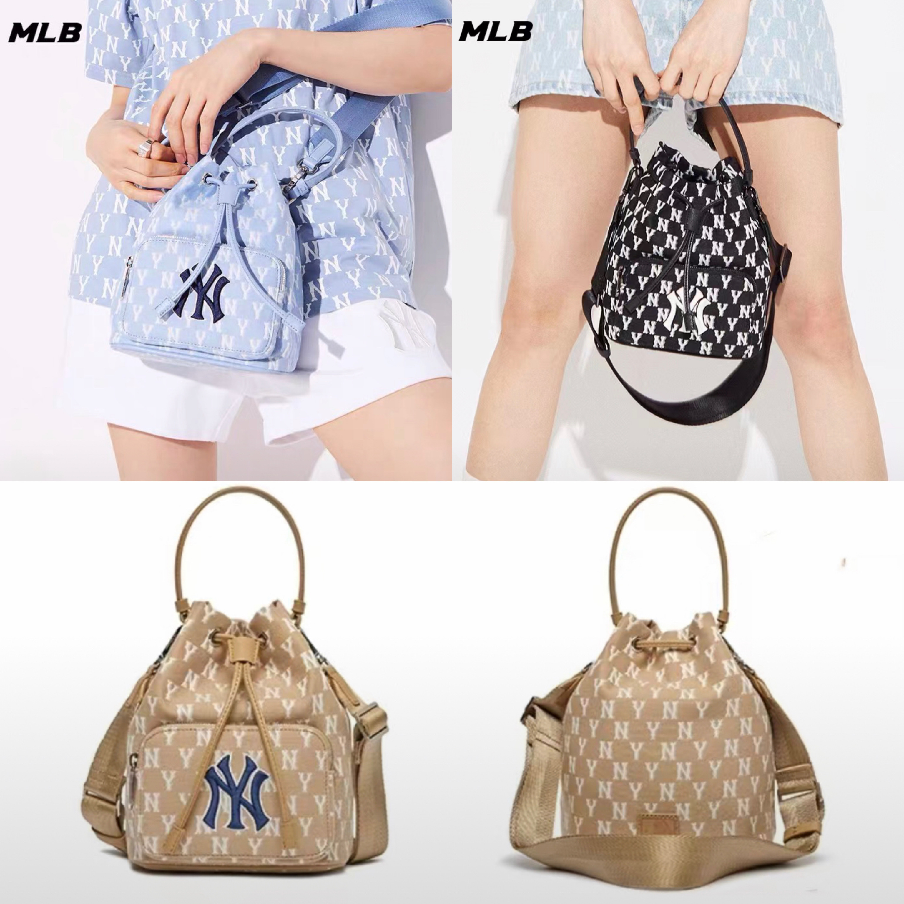 Monogram Bucket Bag New York Yankees – kabangstudio