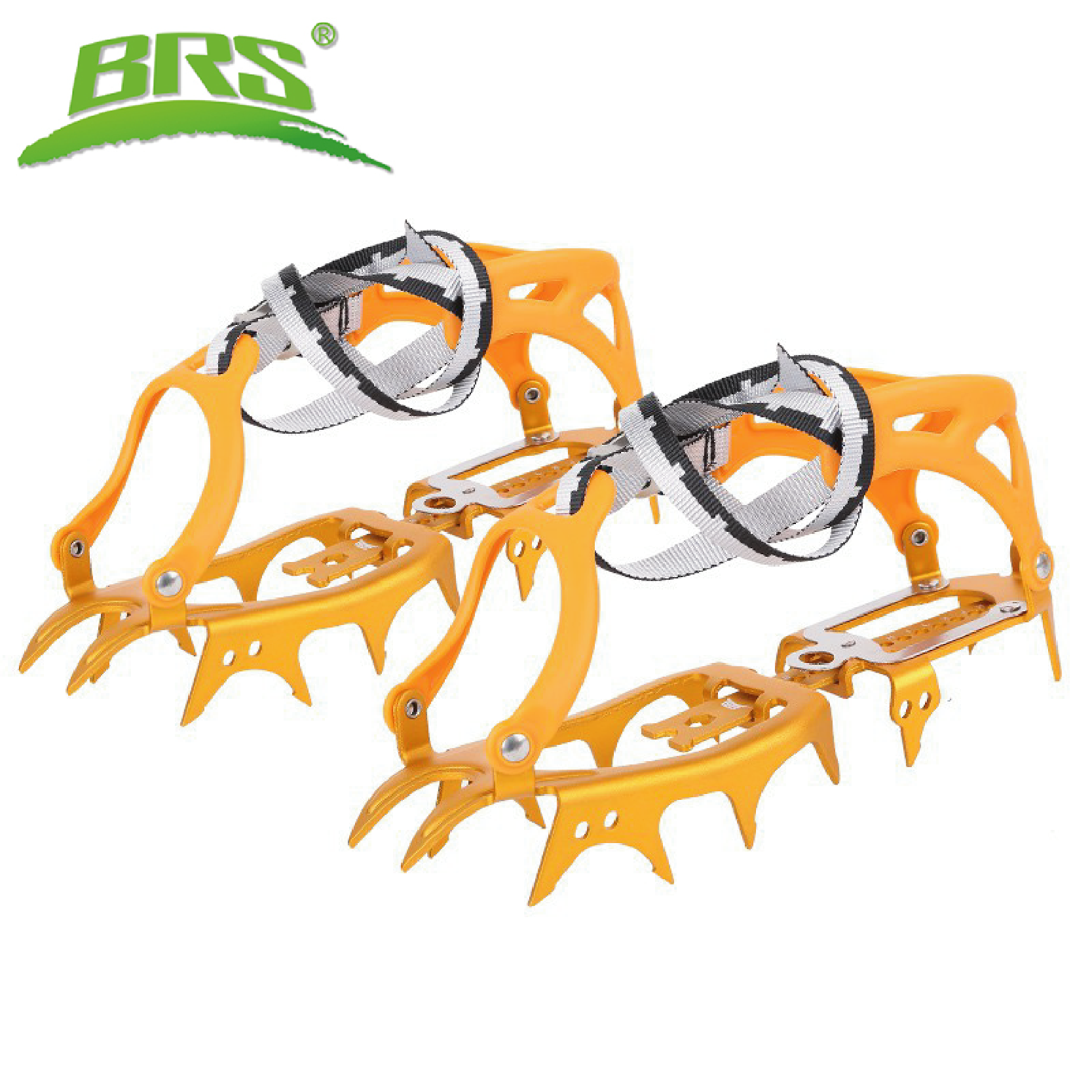 BRS 兄弟捷登 S3 超輕鋁合金14齒冰爪(金) 雪豹冰爪/可調式/雪地/符合國家公園規定 48BRS-S3