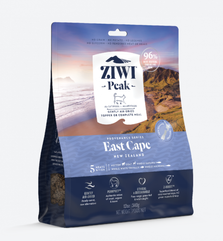 ZIWIPeak® 溫和風乾無穀物東角配方貓糧 128G/340G