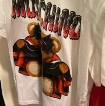 [S] MOSCHINO ROUND NECK SJORT SLEEVE DRESS BEAR T-SHIRT,WHITE, EV0712-0540-1001 (SM176)