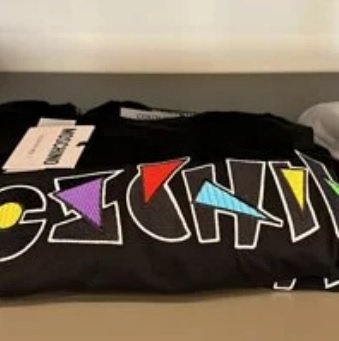[S] MOSCHINO COUTURE SHORT SLEEVE T-SHIRT,BLACK, EJ0703-0540-1555 (SM177)