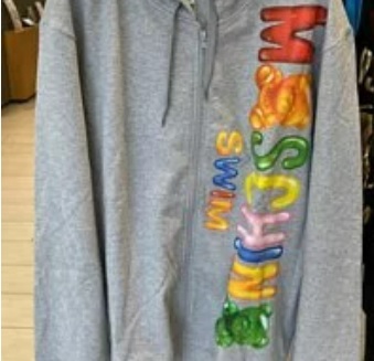 [S] MOSCHINO LOGO ZIP HOODIE,GREY, 3T1702-2318-489 (SM190)