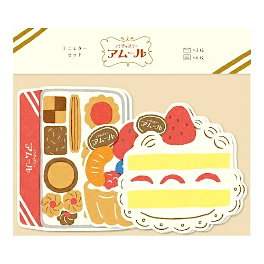 Furukawashiko Die-cut Letter and Envelope Set－Retro Department Store Series (Japanese Stationery Brand)