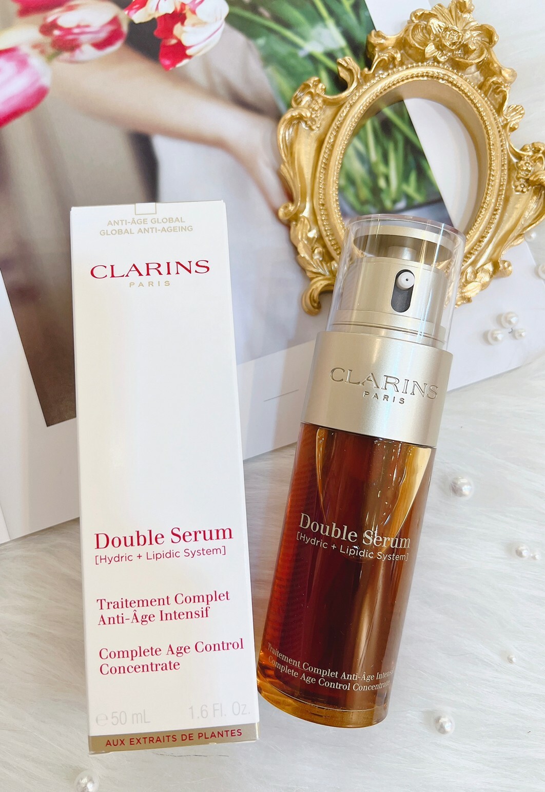 Clarins 克蘭詩 超級精華-黃金雙激萃75ml