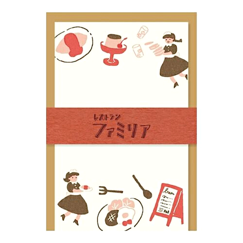 Furukawashiko Mini Letter and Envelope Set－Retro Department Store Series (Japanese Stationery Brand)
