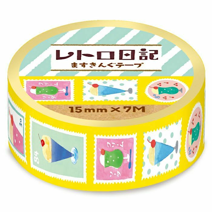 Furukawashiko Masking Tape－Retro Diary Series (Japanese Stationery Brand)