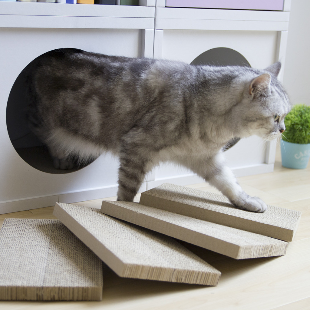 台灣 Angle Wave 巧拼躲貓貓櫃｜替換貓抓板 (4片)