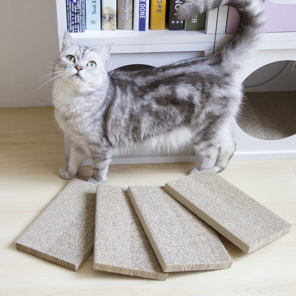 台灣 Angle Wave 巧拼躲貓貓櫃｜替換貓抓板 (4片)