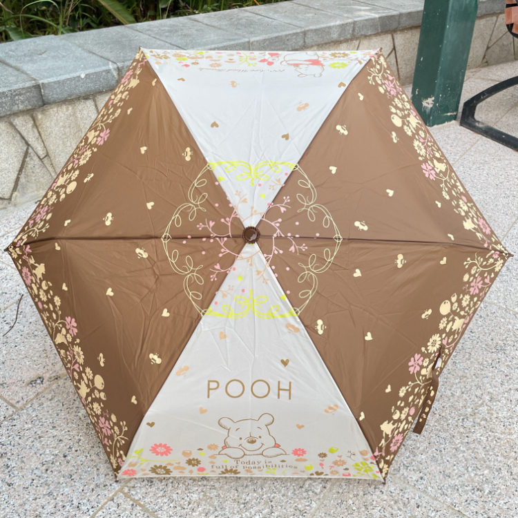 22161-PH 迪士尼主角縮骨遮 小熊維尼 經典花卉 #JP22-90400