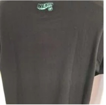 [S] NERDY MONEY RABBIT 1/2 SHORT SLEEVE T-SHIRT,BLACK, SN72 (SN72)