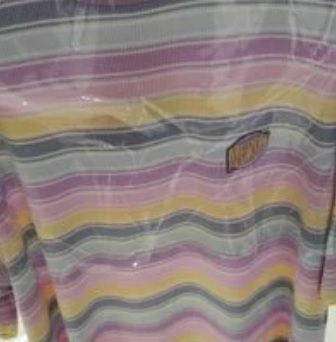 [S] NERDY STRIPE 1/2 SLEEVE T-SHIRT,LIGHT PURPLE, SN74 (SN74)