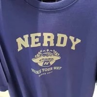 [S] NERDY CAMPUS 1/2 SLEEVE T-SHIRT,NAVY, SN82 (SN82)
