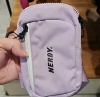 [S] NERDY MINI SQUARE SLING BAG,LIGHT PURPLE, SN89 (SN89)