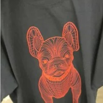 [S] LIFEWORK BIG LADOG SHORT SLEEVE T-SHIRT,RED/BLACK, LW215TS990-5-40 (SLW107)