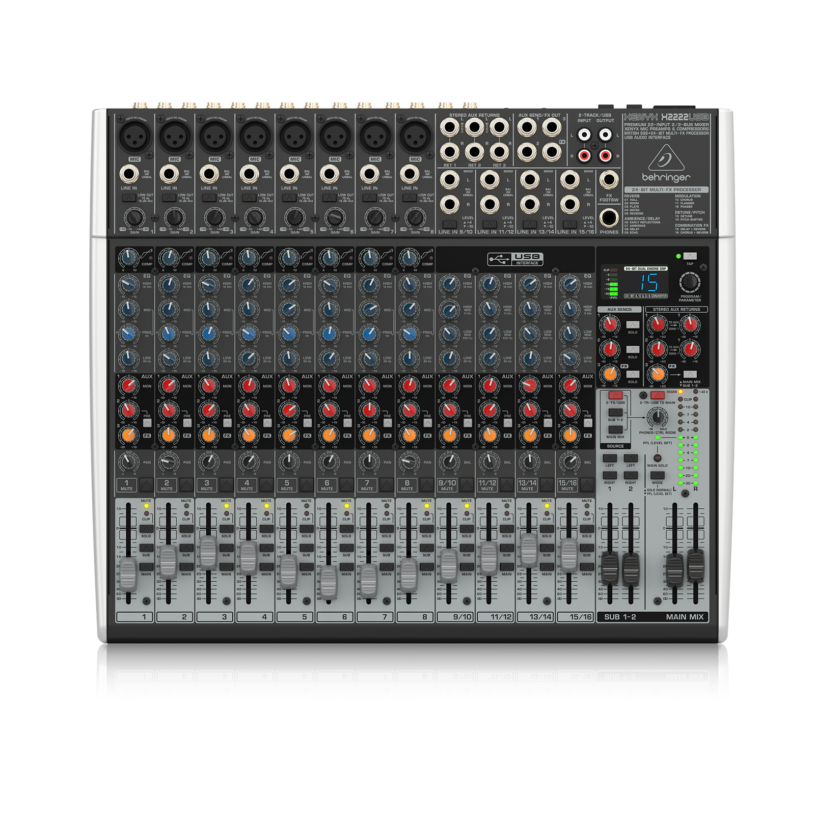 Behringer XENYX X2222USB 混音器