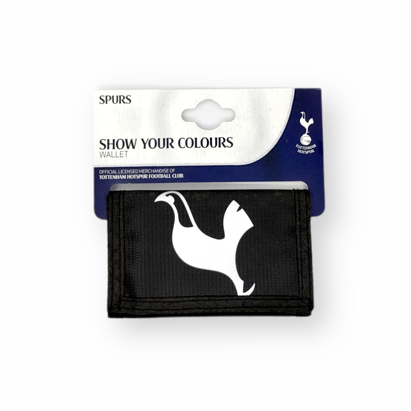 熱刺黑色銀會徽運動銀包