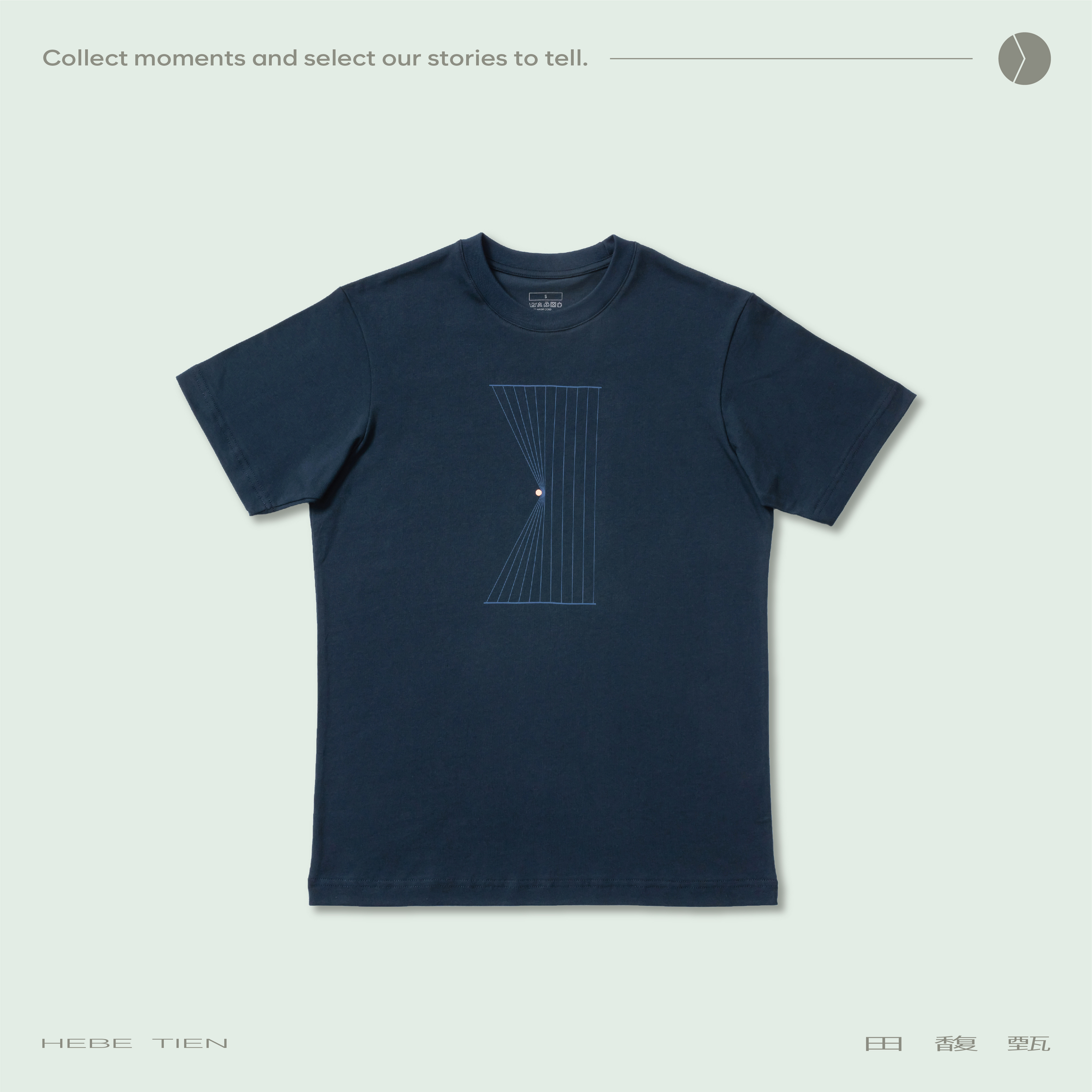 對對 T-shirt ・藏藍