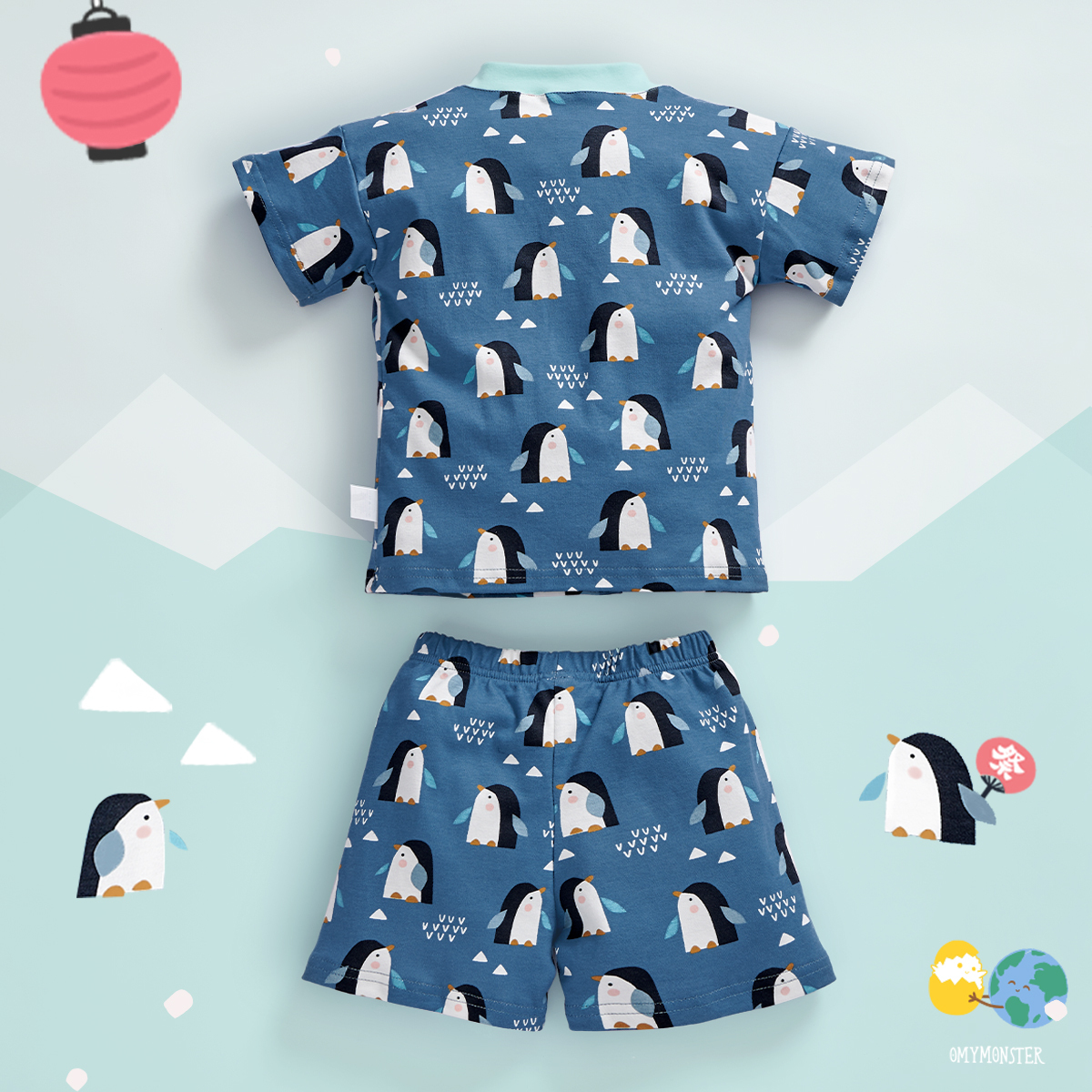 OMYMONSTER 地球朋友系列🌎南極企鵝浴衣套裝