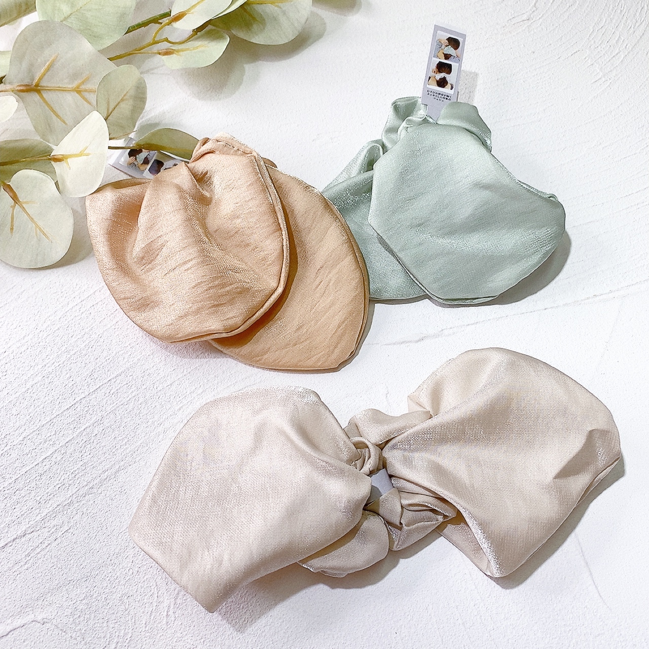 糖果色花尾髮圈